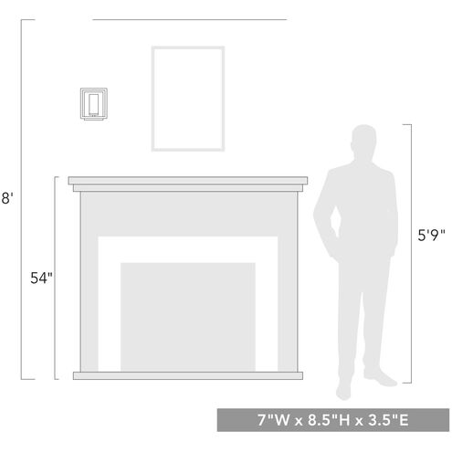 Marco 1 Light 7 inch Matte Black ADA Wall Sconce Wall Light